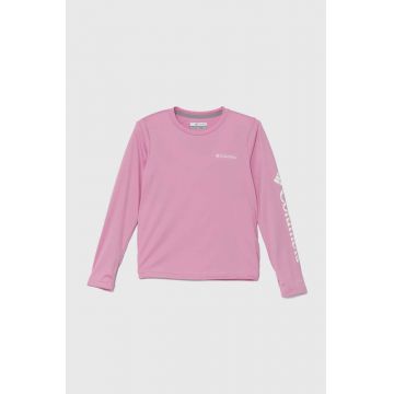 Columbia longsleeve copii Fork Stream Long Sl culoarea roz