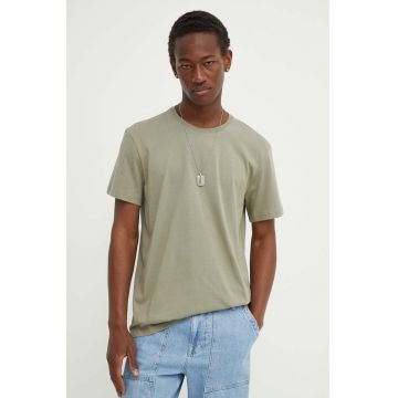 G-Star Raw tricou din bumbac barbati, culoarea alb, neted