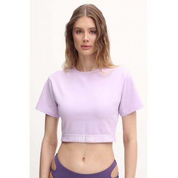 HUGO tricou lounge culoarea violet