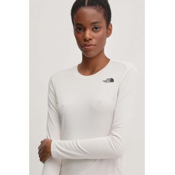 The North Face longsleeve sport Shadow culoarea bej, NF0A87TXQLI1