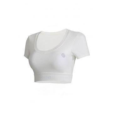 Tricou crop pentru fitness