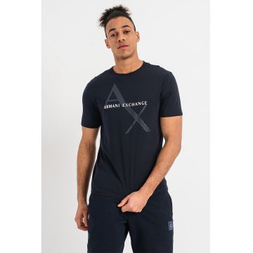 Tricou regular fit de bumbac cu imprimeu logo