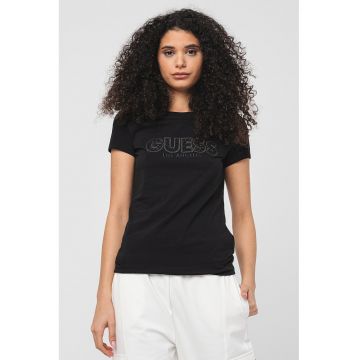 Tricou slim fit cu logo