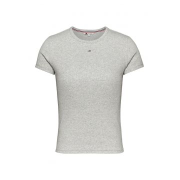 Tricou slim fit din amestec de bumbac organic