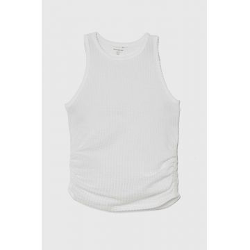 Abercrombie & Fitch top copii culoarea alb