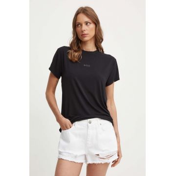 BOSS tricou femei, culoarea negru, 50525711