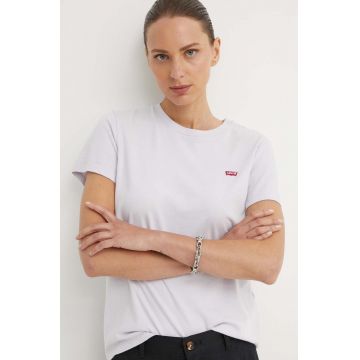 Levi's tricou din bumbac femei, culoarea violet