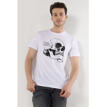 Tricou de bumbac cu imprimeu grafic