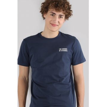 Tricou de bumbac cu imprimeu pe partea din spate