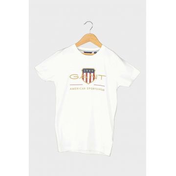 Tricou de bumbac organic cu imprimeu logo Archive