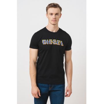 Tricou din bumbac cu imprimeu logo Diegor