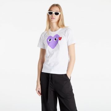 Tricou Comme des Garcons PLAY Tee White/ Purple