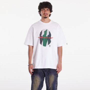 Tricou A BATHING APE Shark Shinji Ape Head Relaxed Fit Tee White