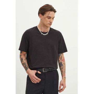 Medicine tricou barbati, culoarea negru, cu imprimeu