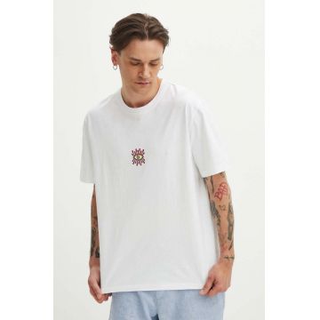 Medicine tricou din bumbac barbati, culoarea alb, cu imprimeu