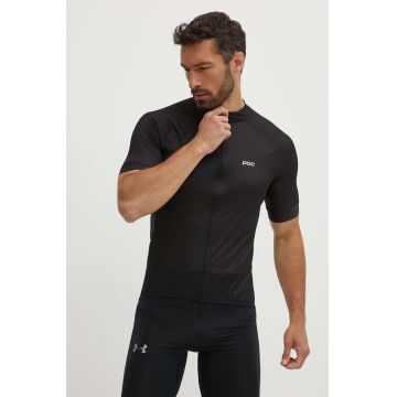 POC tricou de ciclism Essential Road culoarea negru, modelator