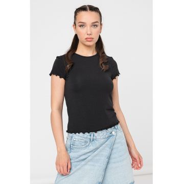 Tricou cu model uni Barbara