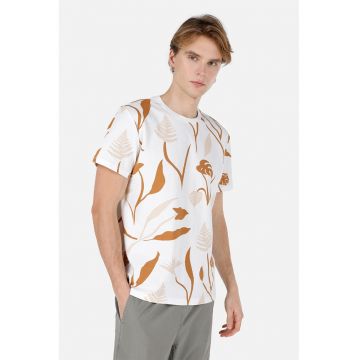 Tricou din bumbac cu imprimeu floral