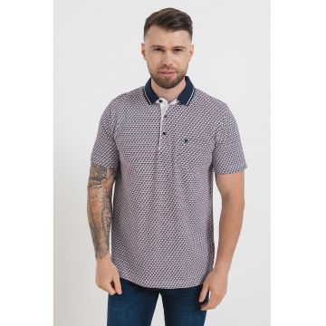 Tricou polo din bumbac cu model