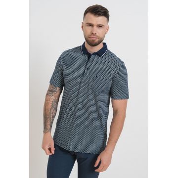 Tricou polo din bumbac cu model