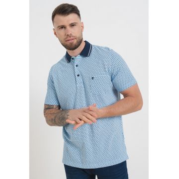 Tricou polo din bumbac cu model