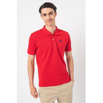 Tricou polo din bumbac si material pique