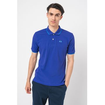 Tricou polo din bumbac si material pique