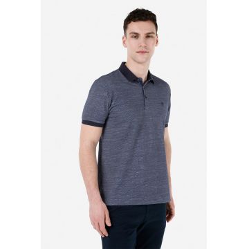 Tricou polo texturat