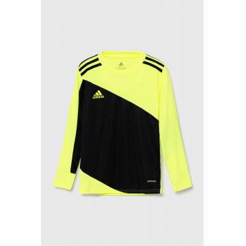 adidas Performance longsleeve copii SQUAD GK21SYY culoarea galben, modelator, GN5794