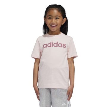 adidas tricou de bumbac pentru copii LK LIN CO TEE culoarea roz, IW0874