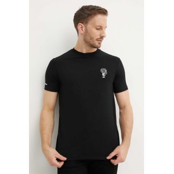 Karl Lagerfeld tricou barbati, culoarea negru, cu imprimeu, 543221.755400