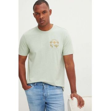 Medicine tricou barbati, culoarea verde, cu imprimeu