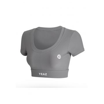 Tricou crop pentru fitness