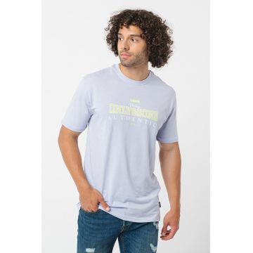 Tricou din bumbac organic cu imprimeu logo pe piept