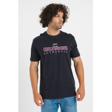 Tricou din bumbac organic cu imprimeu logo pe piept