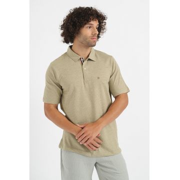 Tricou polo cu aspect texturat