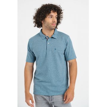 Tricou polo cu aspect texturat