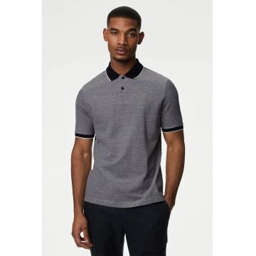 Tricou polo cu garnituri contrastante