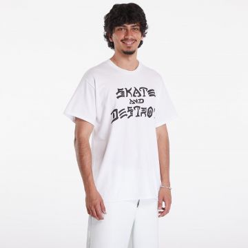 Tricou Thrasher Skate And Destroy T-Shirt White