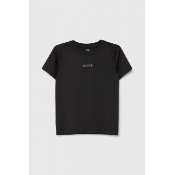 Abercrombie & Fitch tricou copii culoarea negru, cu imprimeu