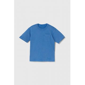 Abercrombie & Fitch tricou de bumbac pentru copii neted