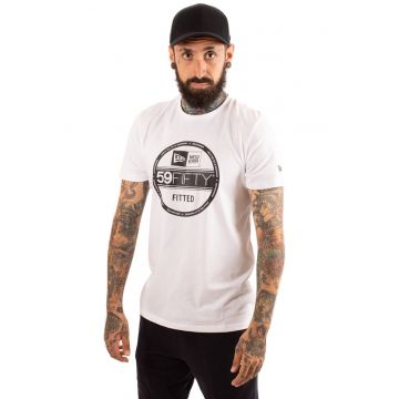 Tricou cu decolteu la baza gatului si imprimeu 59Fifty