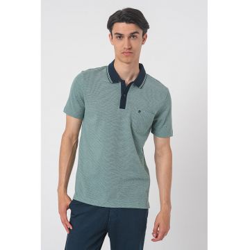 Tricou polo cu buzunar pe piept