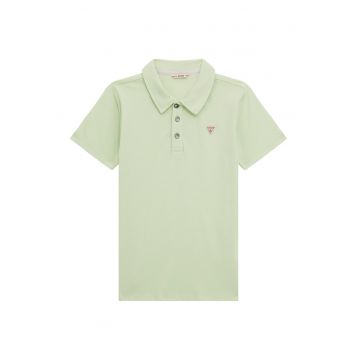 Tricou polo cu logo discret