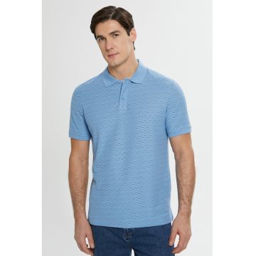 Tricou polo de bumbac cu model