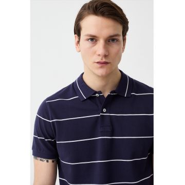 Tricou polo din pique