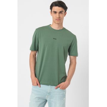 Tricou relaxed fit cu decolteu la baza gatului Chup