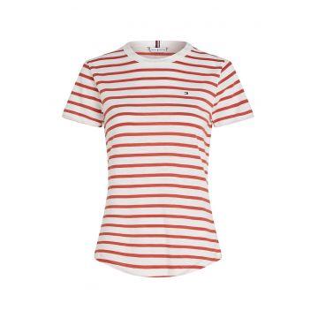 Tricou slim fit de bumbac organic