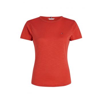 Tricou slim fit de bumbac organic