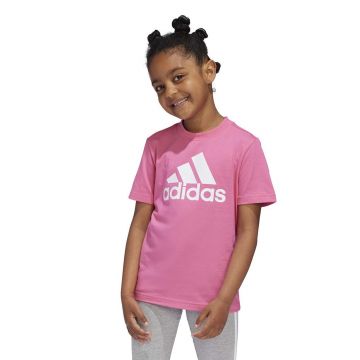 adidas tricou de bumbac pentru copii LK BL CO TEE culoarea roz, IX7329